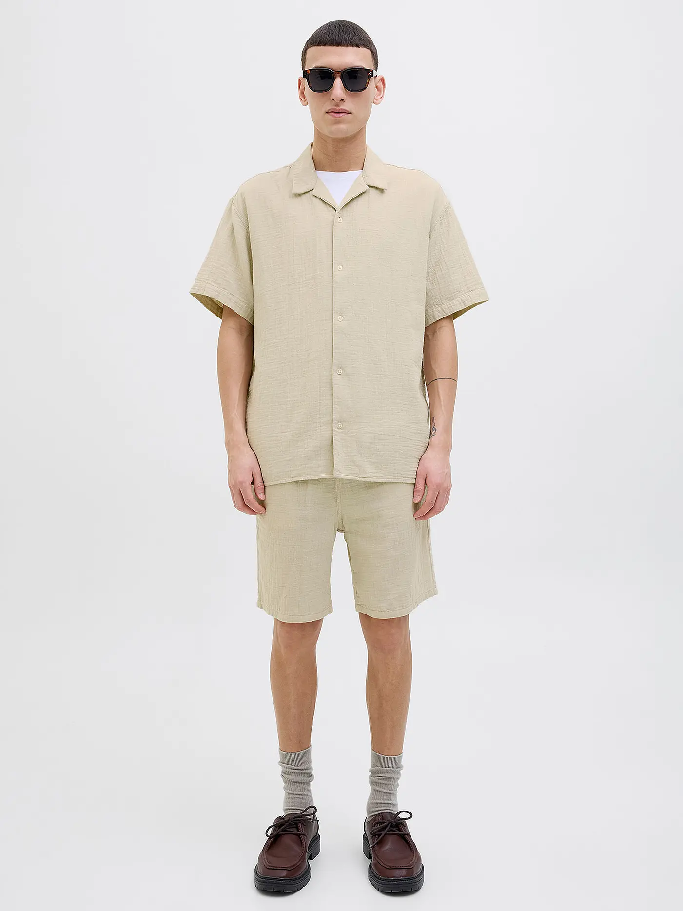 JACK & JONES | Hemd Regular Fit JOREASTER PATRAS | beige
