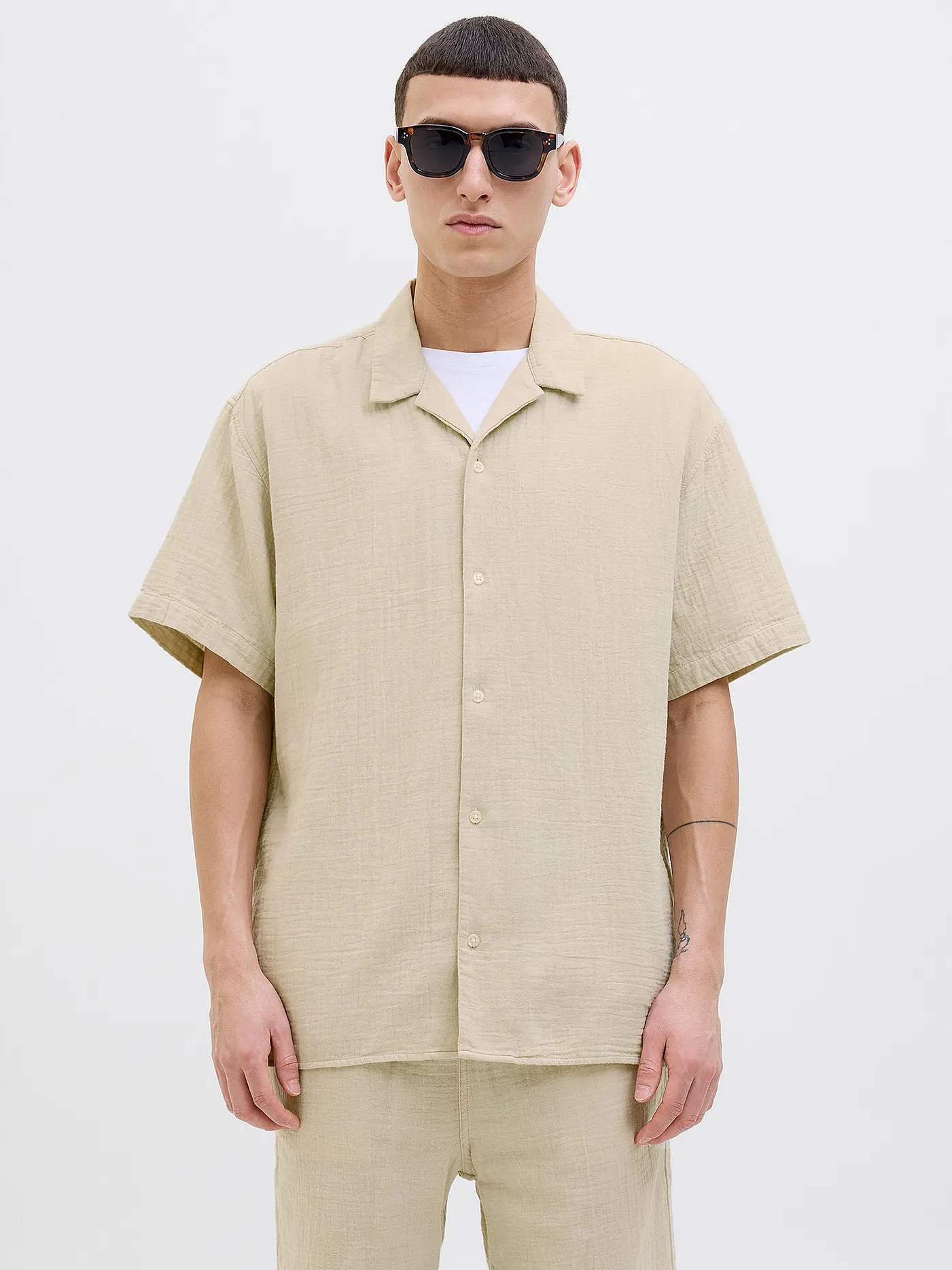 JACK & JONES | Hemd Regular Fit JOREASTER PATRAS | beige