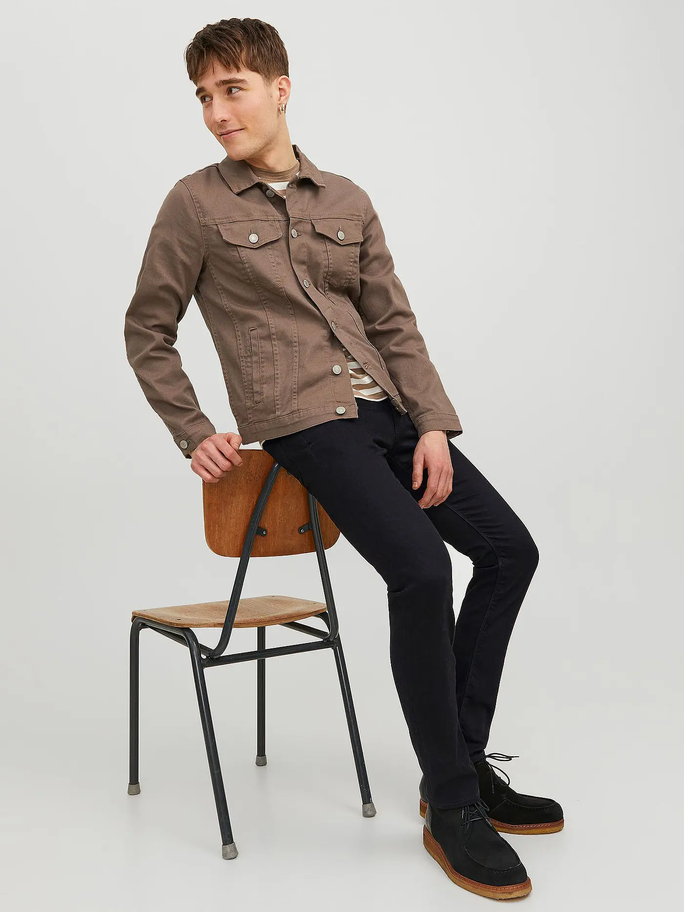 JACK & JONES | Jeans Slim Fit GLENN FELIX  | schwarz