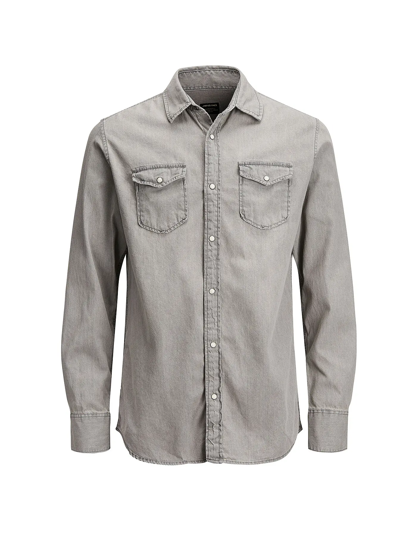 JACK & JONES | Jeanshemd Slim Fit Jjesheridan | grau