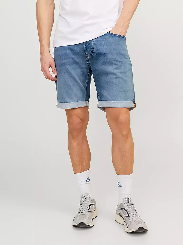 JACK & JONES | Jeansshorts JJIRICK JJICON | hellgrau