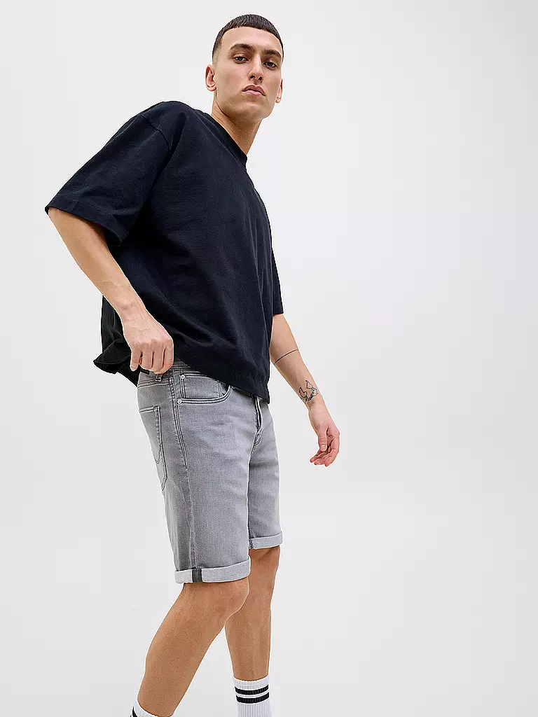 JACK & JONES | Jeansshorts JJIRICK | grau