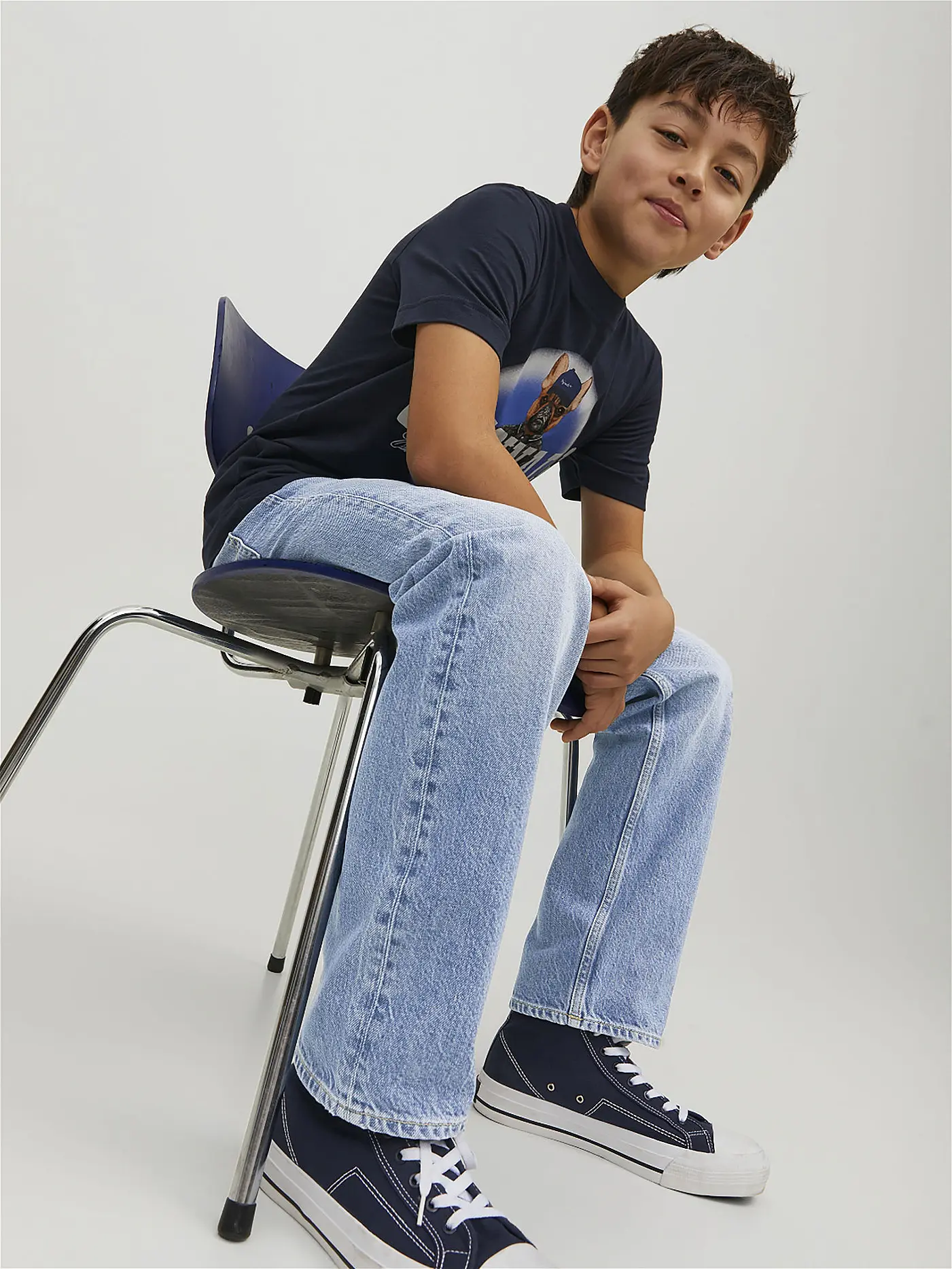 JACK & JONES | Jungen Jeans Relaxed Fit JJICHRIS JJORIGINAL | hellblau