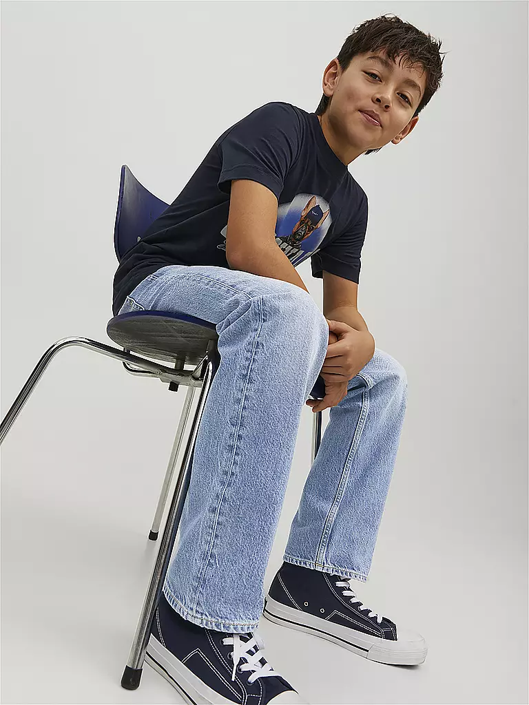 JACK & JONES | Jungen Jeans Relaxed Fit JJICHRIS JJORIGINAL | hellblau