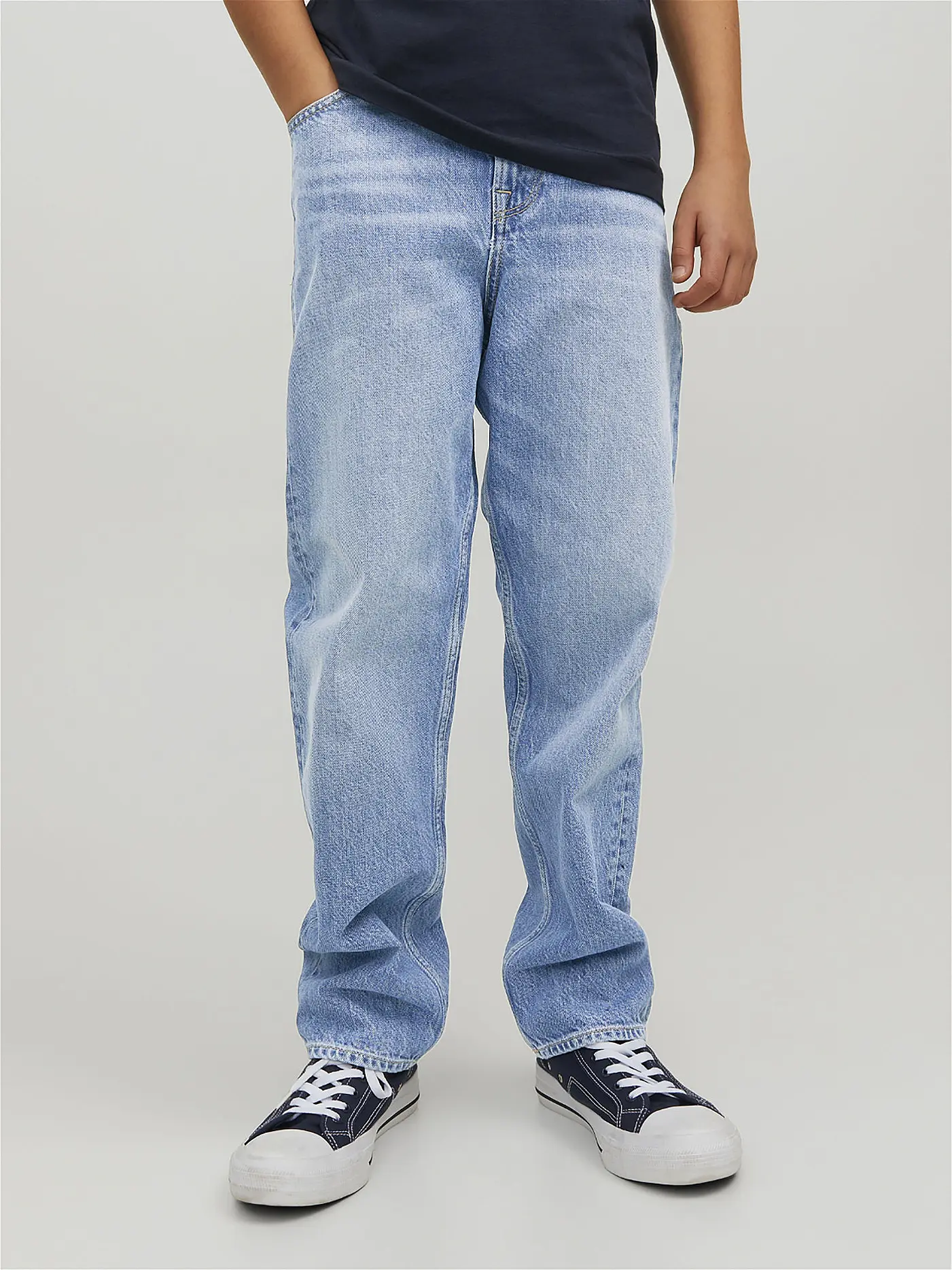 JACK & JONES | Jungen Jeans Relaxed Fit JJICHRIS JJORIGINAL | hellblau