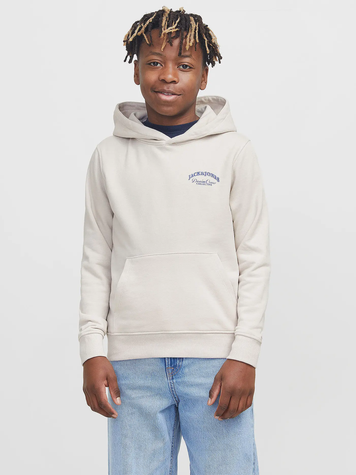 JACK & JONES | Jungen Kapuzensweater - Hoodie JJEBRANDES | beige