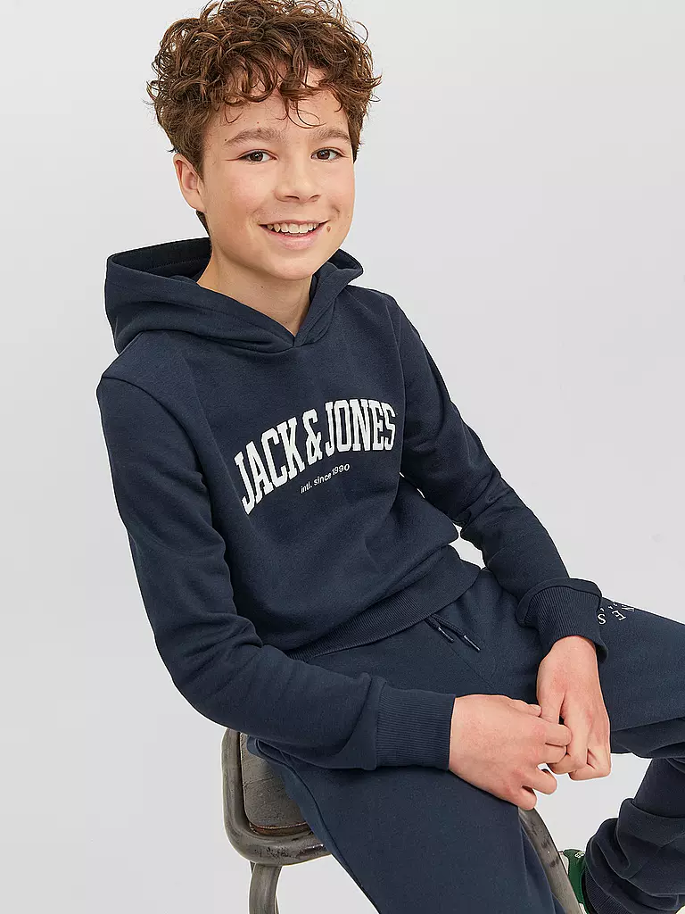 JACK & JONES | Jungen Kapuzensweater - Hoodie JJEJOSH | schwarz