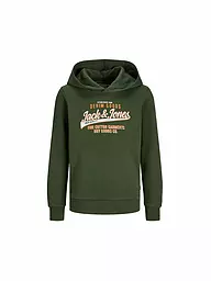 JACK & JONES | Jungen Kapuzensweater - Hoodie JJELOGO | olive
