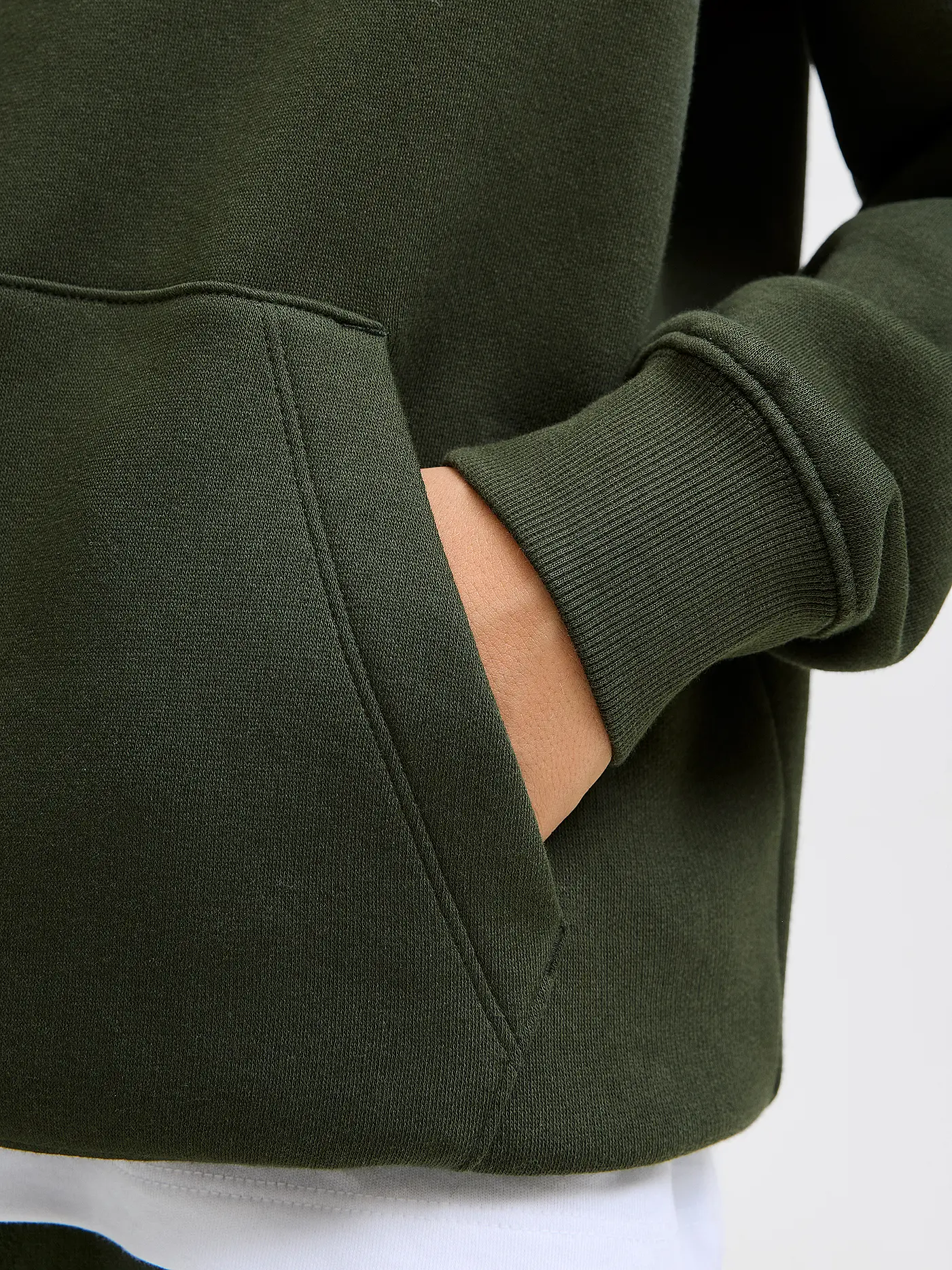 JACK & JONES | Jungen Kapuzensweater - Hoodie JJESTAR JJ  | dunkelgrün