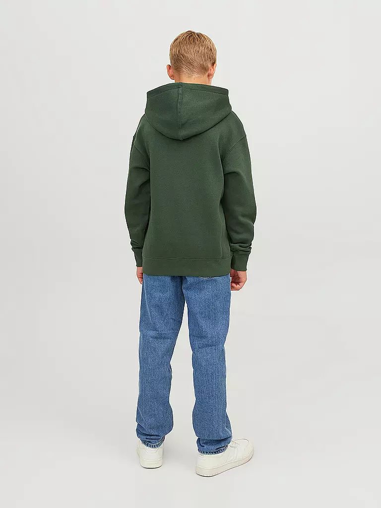 JACK & JONES | Jungen Kapuzensweater - Hoodie JJESTAR JJ | dunkelgrün