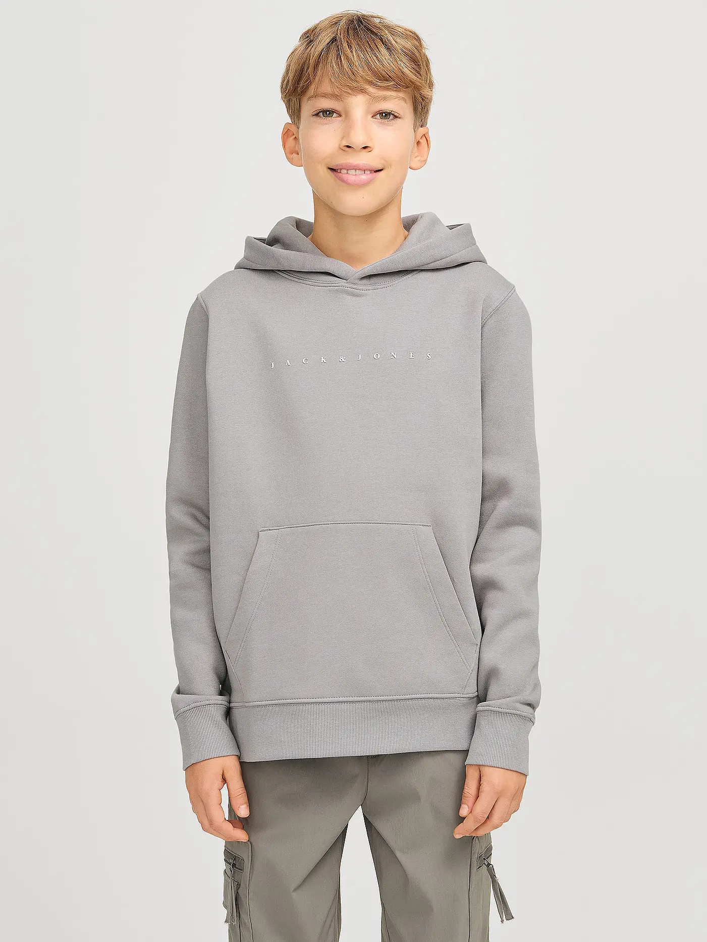 JACK & JONES | Jungen Kapuzensweater - Hoodie JJESTAR | grau