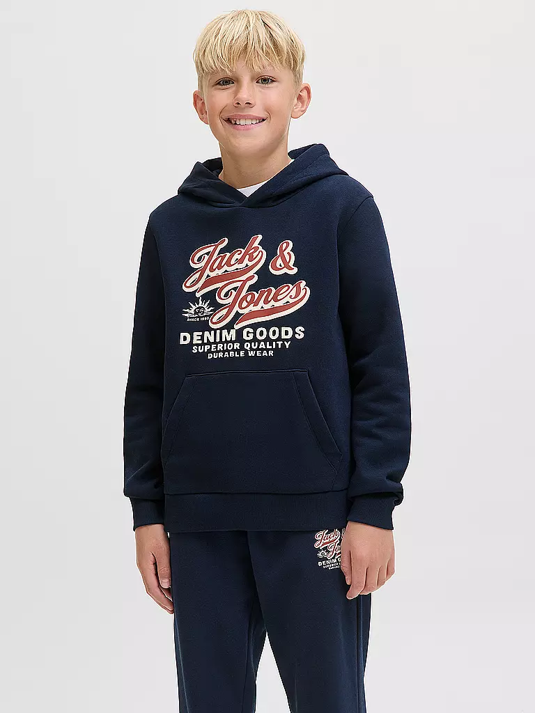 JACK & JONES | Jungen Kapuzensweater JJELOGO | blau