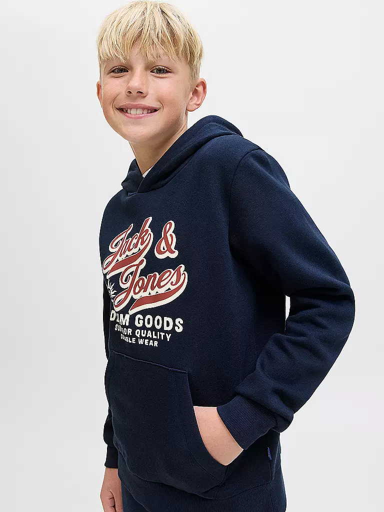 JACK & JONES | Jungen Kapuzensweater JJELOGO | blau