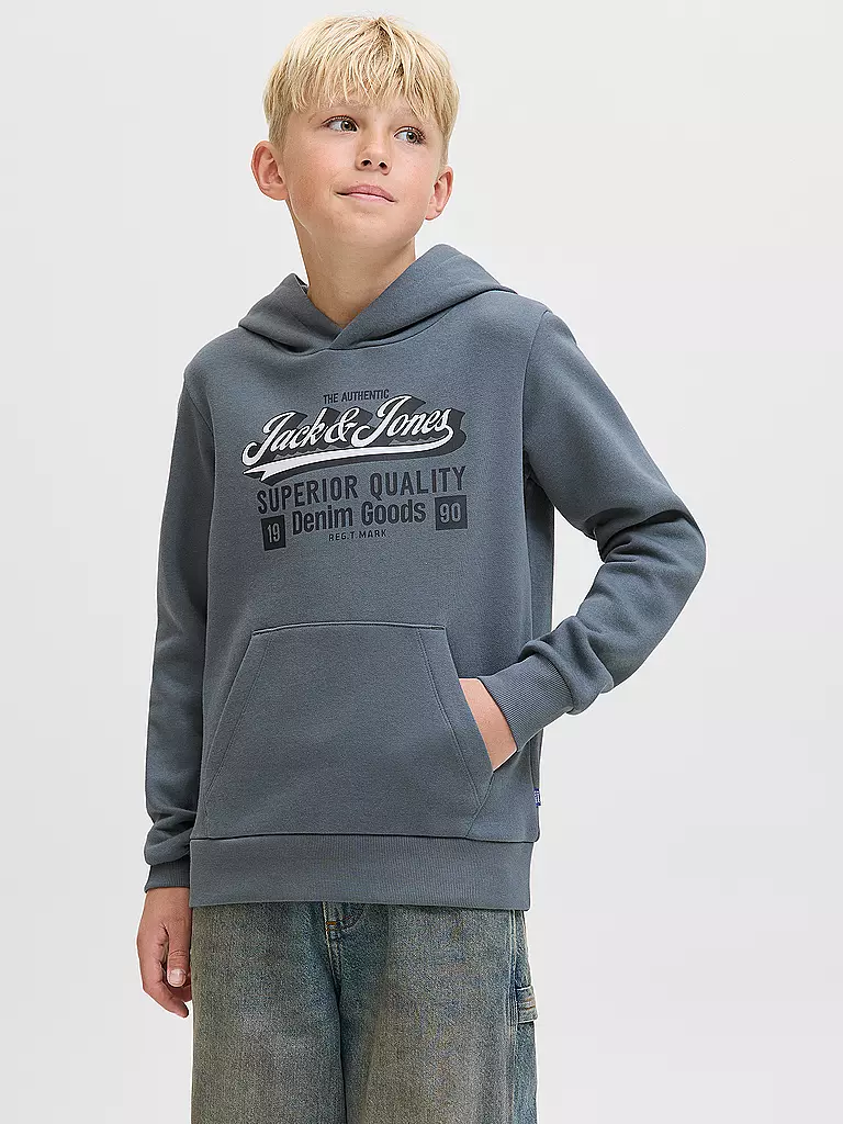 JACK & JONES | Jungen Kapuzensweater JJELOGO | dunkelblau