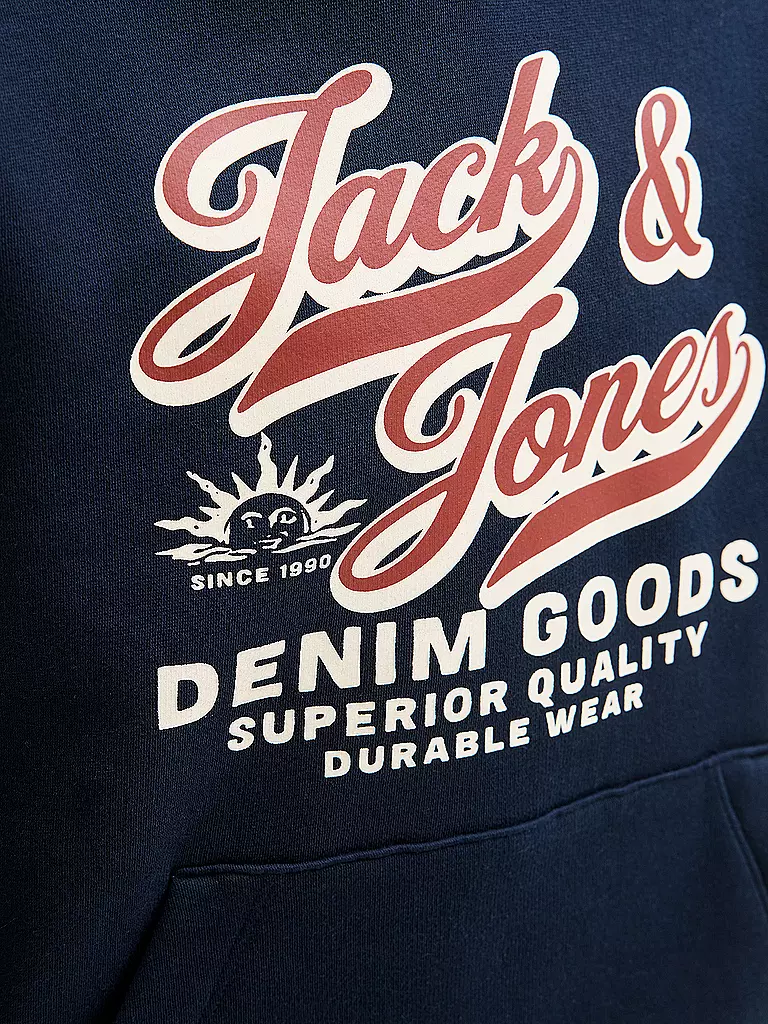 JACK & JONES | Jungen Kapuzensweater JJELOGO | blau
