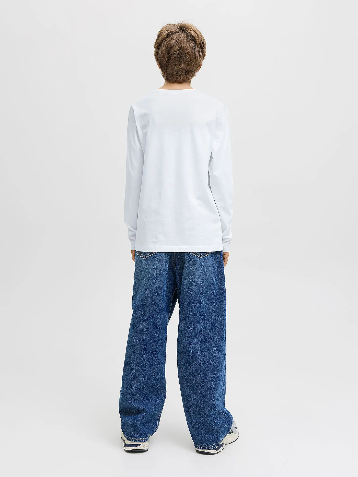 JACK & JONES | Jungen Langarmshirt JJELOGO | weiss