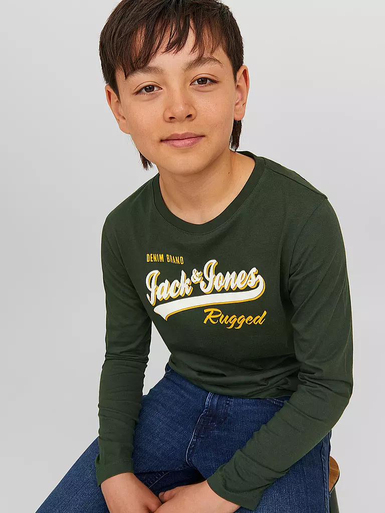 JACK & JONES | Jungen Langarmshirt JJELOGO | dunkelblau