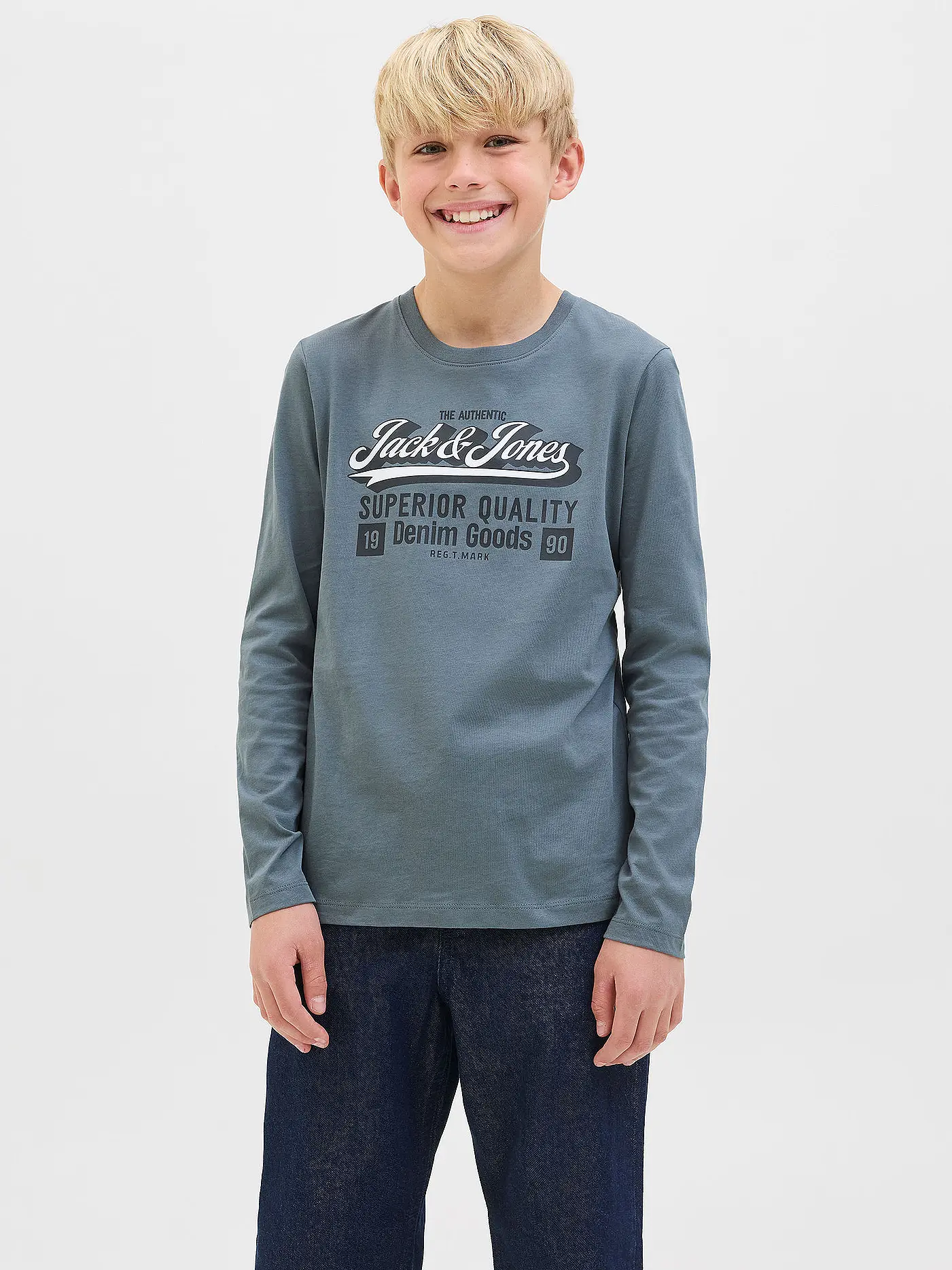 JACK & JONES | Jungen Langarmshirt JJELOGO | blau