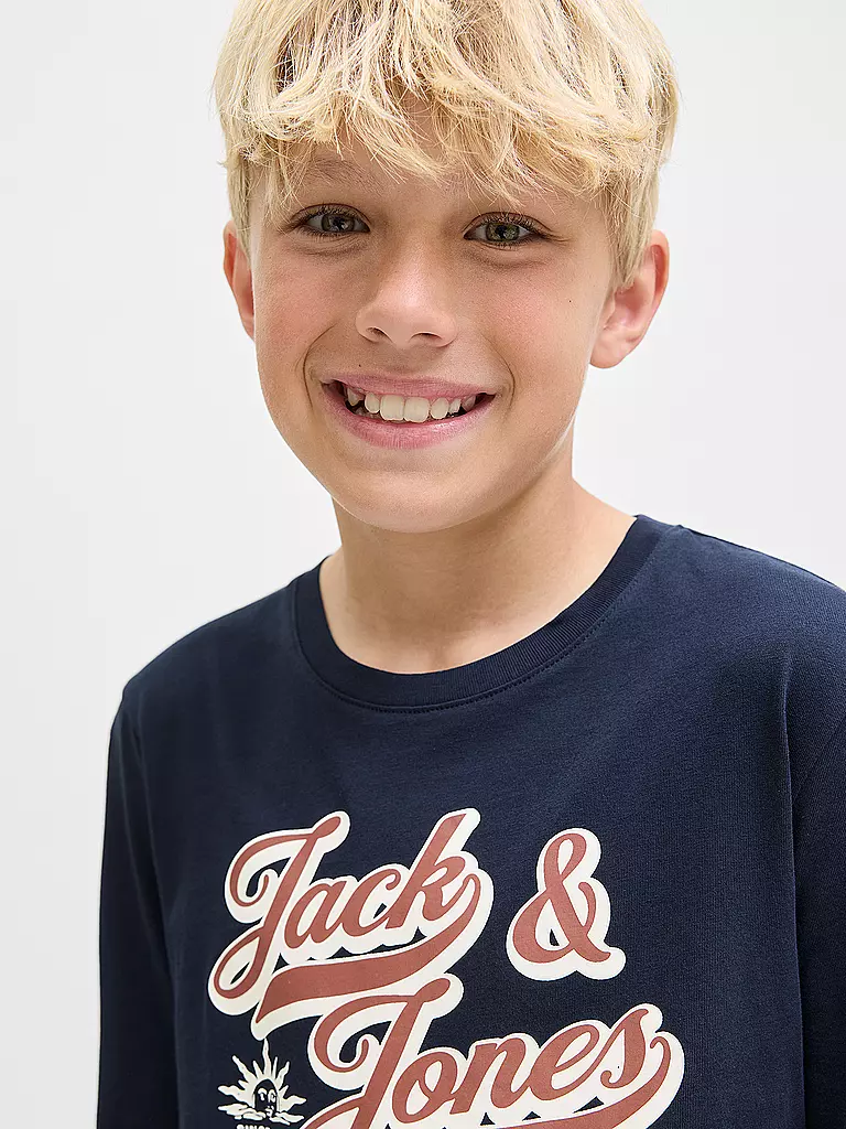 JACK & JONES | Jungen Langarmshirt JJELOGO | blau