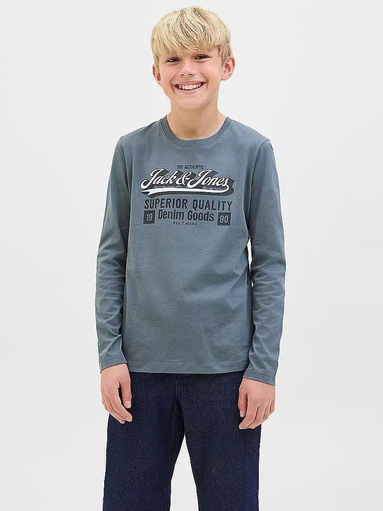 JACK & JONES | Jungen Langarmshirt JJELOGO | dunkelblau