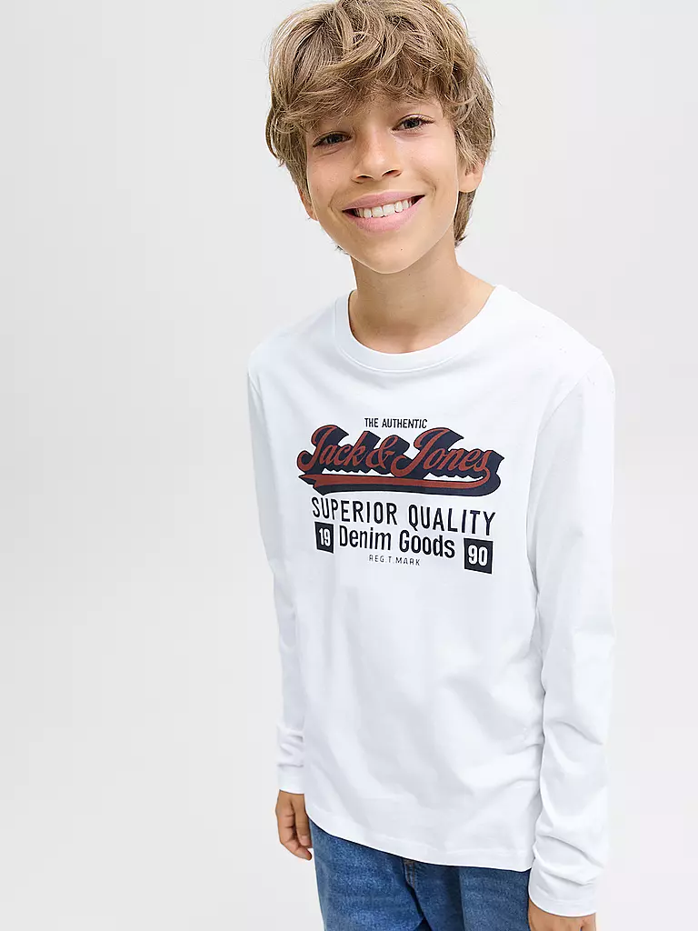 JACK & JONES | Jungen Langarmshirt JJELOGO | dunkelblau
