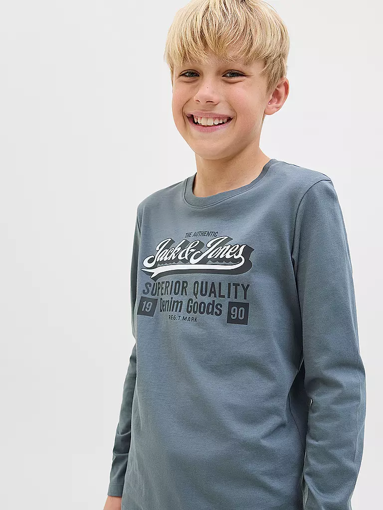 JACK & JONES | Jungen Langarmshirt JJELOGO | dunkelblau