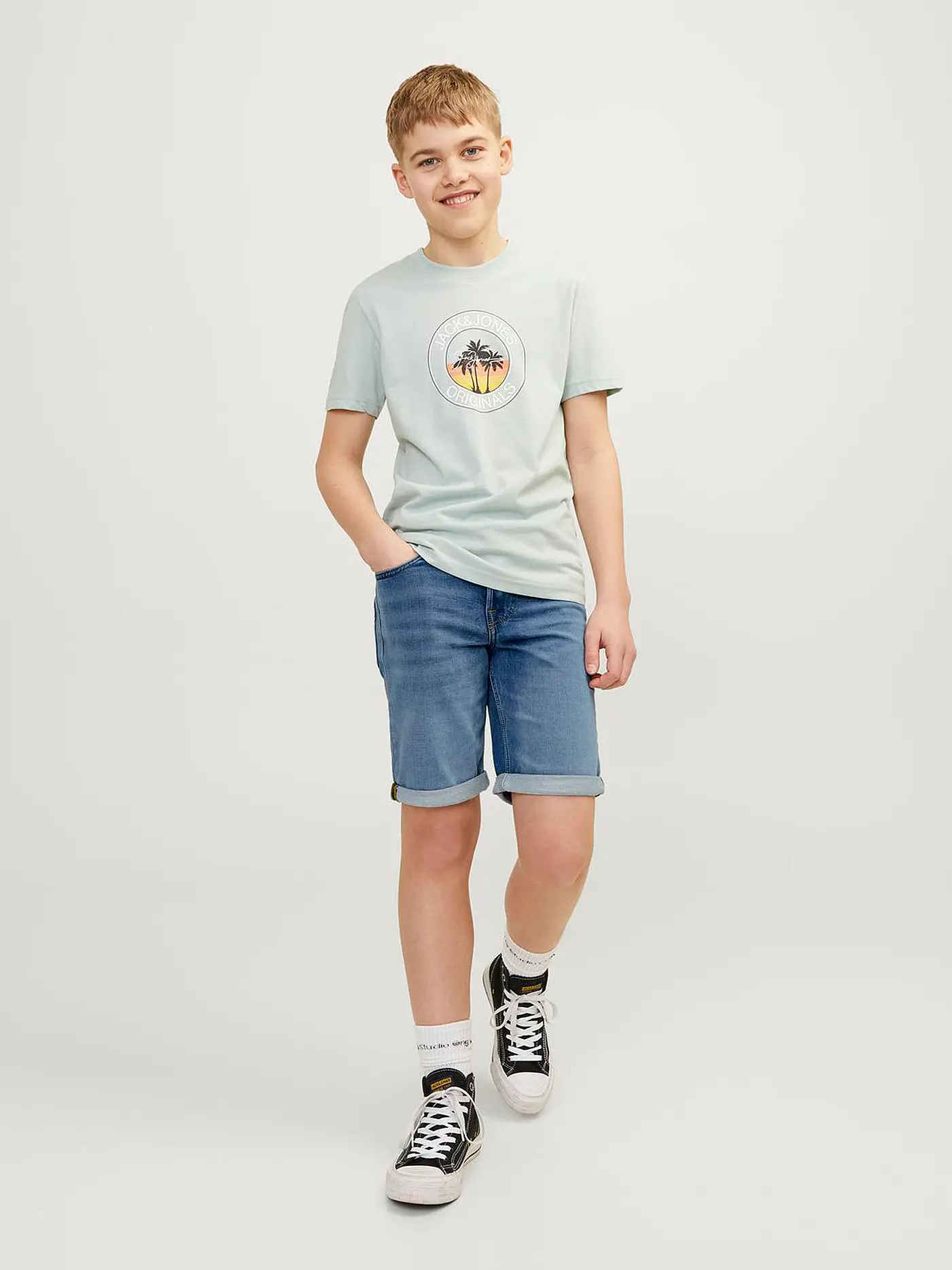 JACK & JONES | Jungen Shorts JJIRICK JJICON | blau