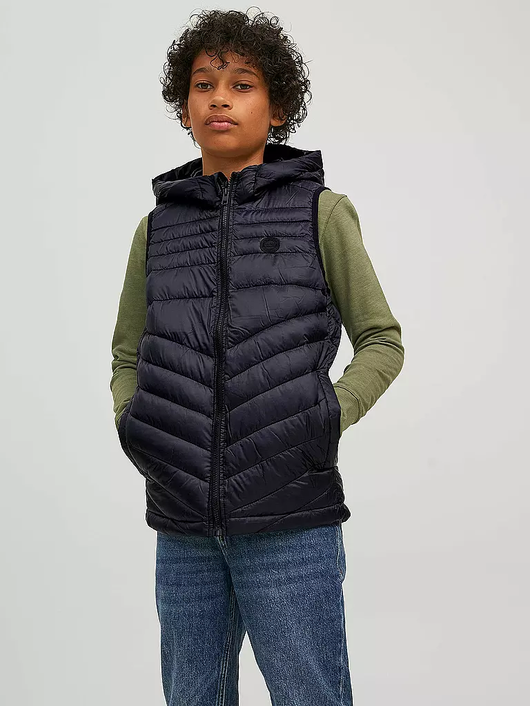 JACK & JONES | Jungen Steppgilet  JJEHERO | dunkelblau