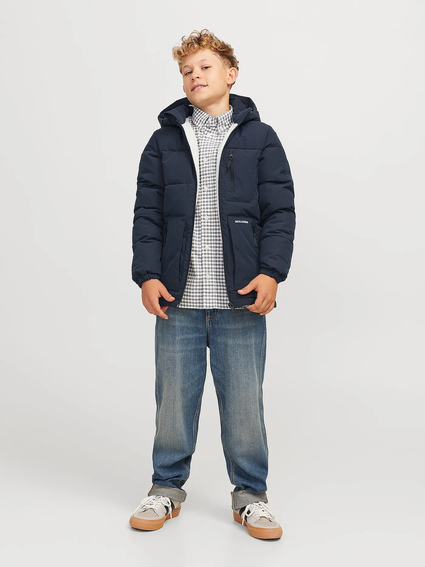 JACK & JONES | Jungen Steppjacke  JJEOTTO  | dunkelblau