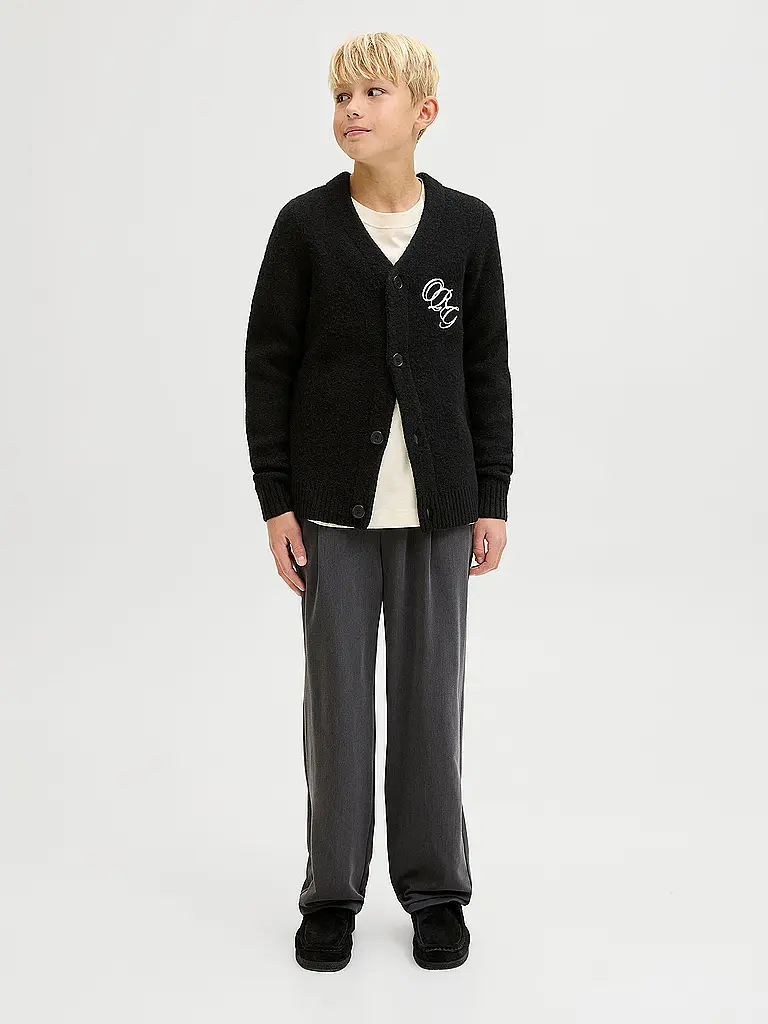 JACK & JONES | Jungen Strickjacke JORBEDFORD | Schwarz