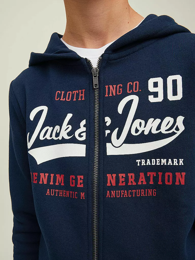 JACK & JONES | Jungen Sweatjacke JJELOGO | hellgrau