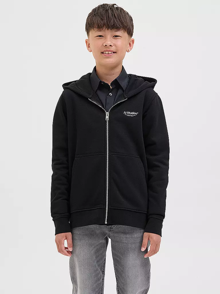 JACK & JONES | Jungen Sweatjacke JJESOHO | schwarz