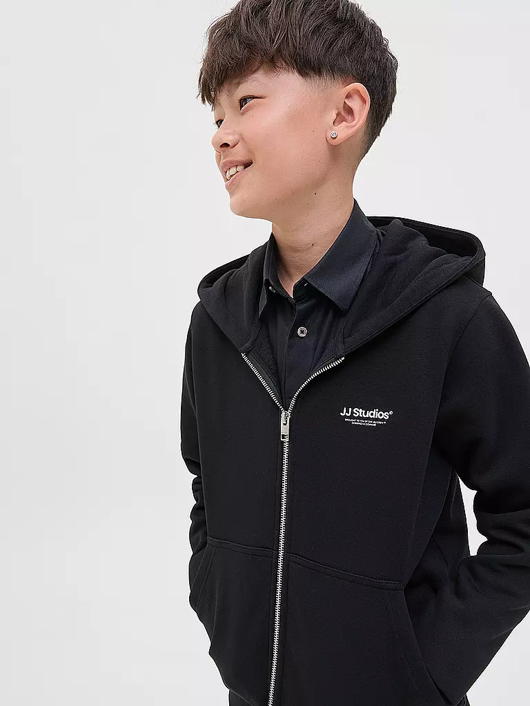 JACK & JONES | Jungen Sweatjacke JJESOHO | schwarz