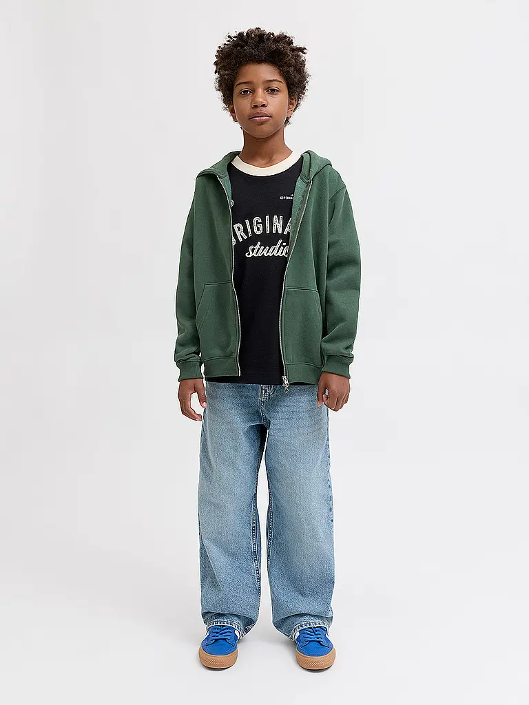 JACK & JONES | Jungen Sweatjacke JORBEDFORD  | Dunkelgrün