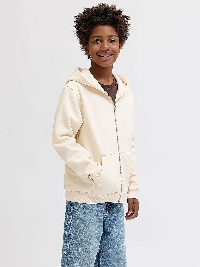 JACK & JONES | Jungen Sweatjacke JORBEDFORD  | Creme
