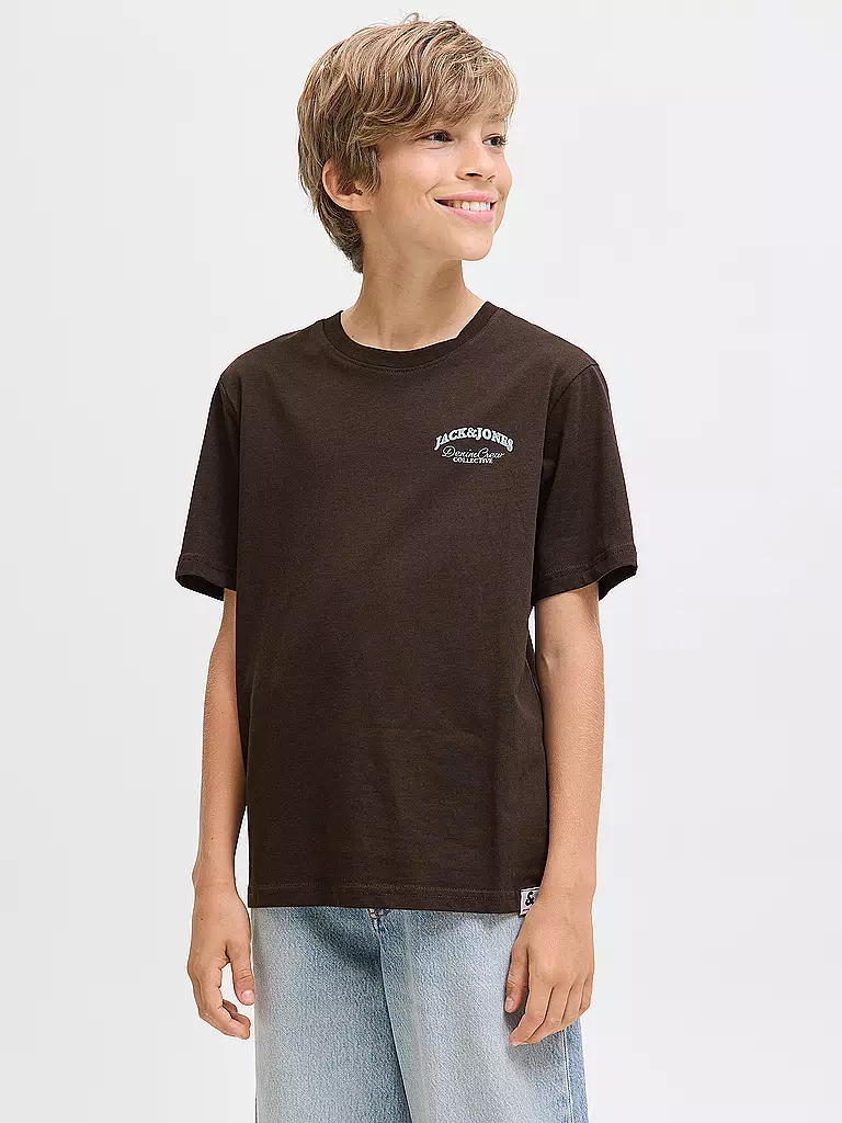 JACK & JONES | Jungen T-Shirt JJEBRANDES | dunkelrot