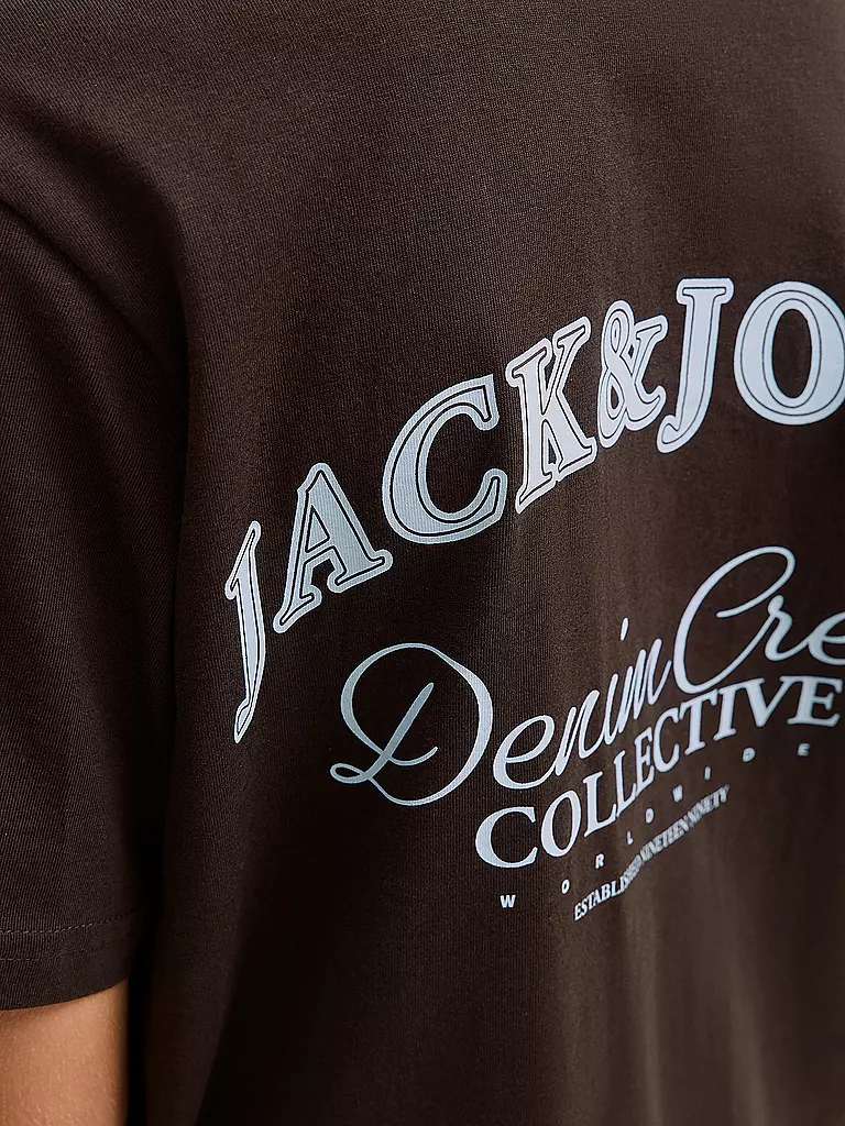 JACK & JONES | Jungen T-Shirt JJEBRANDES | dunkelrot