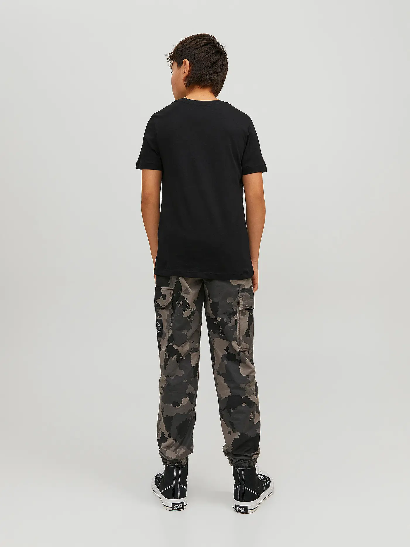 JACK & JONES | Jungen T-Shirt JJEORGANIC | schwarz