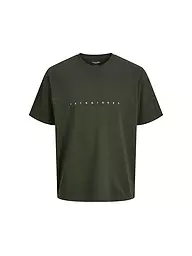 JACK & JONES | Jungen T-Shirt JJESTAR | dunkelgrün