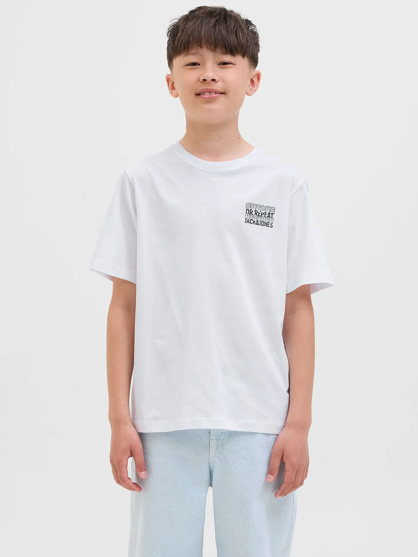 JACK & JONES | Jungen T-Shirt JJWOBLY | weiss