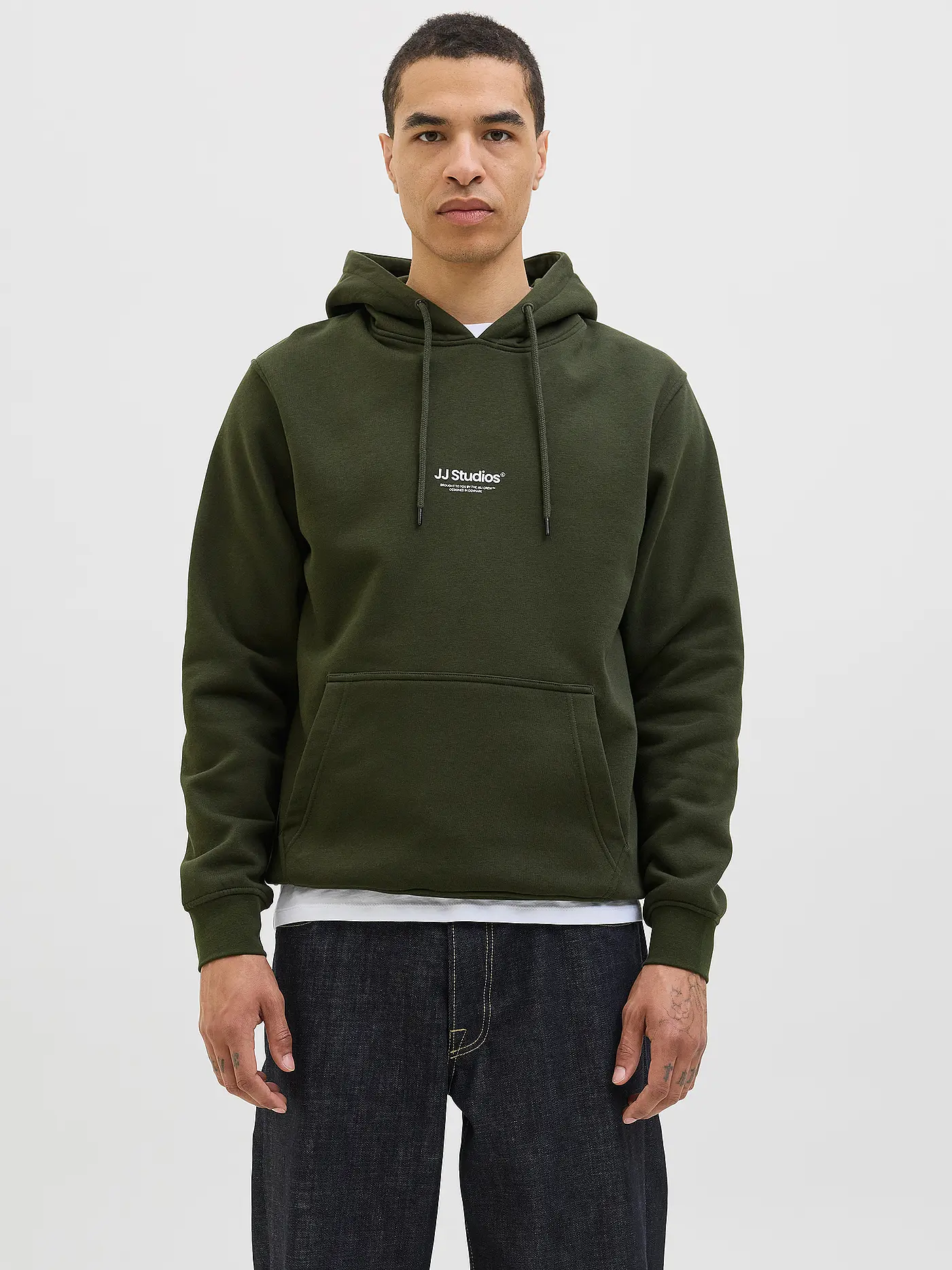 JACK & JONES | Kapuzensweater - Hoodie JJESOHO | olive