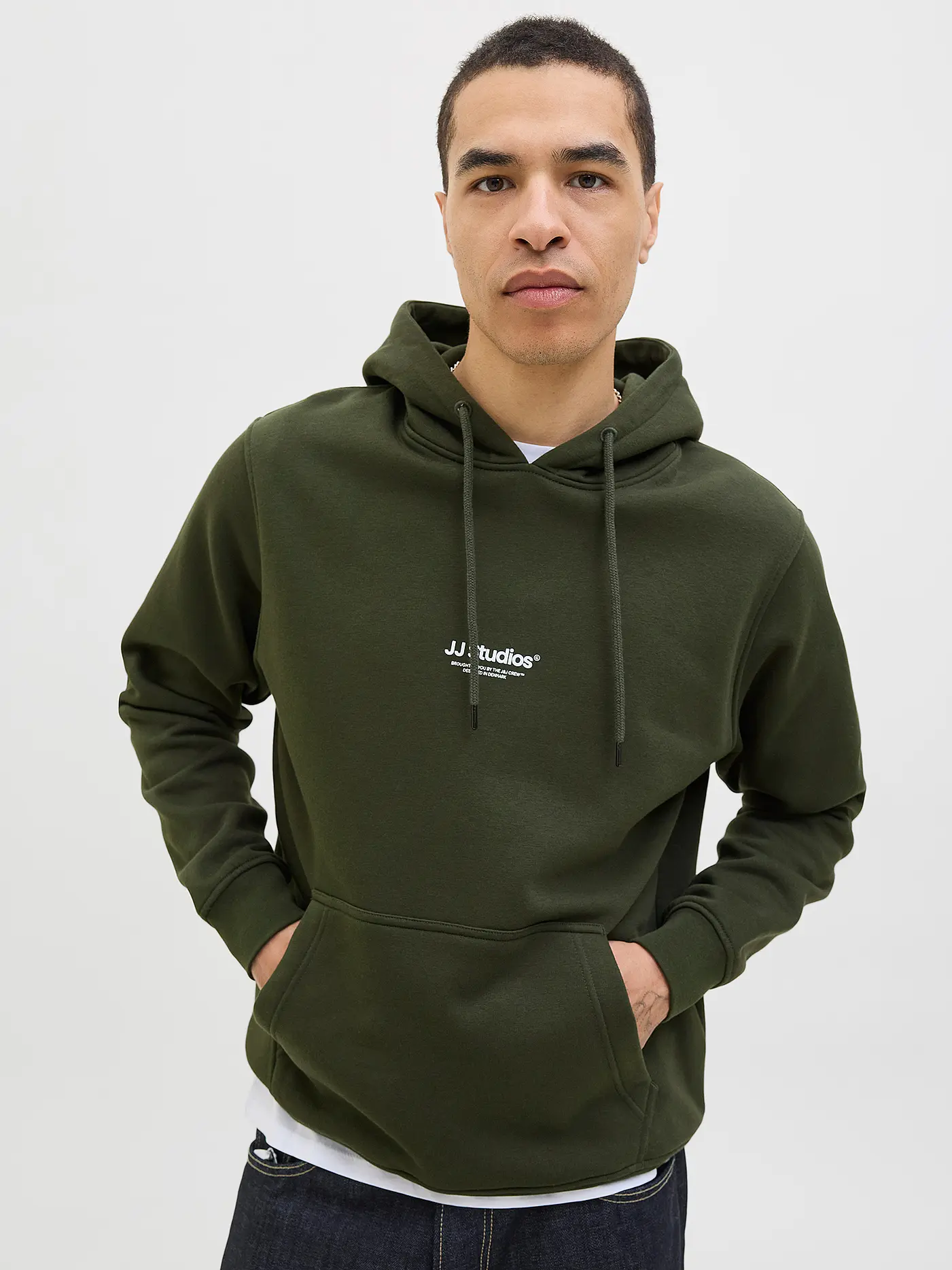JACK & JONES | Kapuzensweater - Hoodie JJESOHO | olive