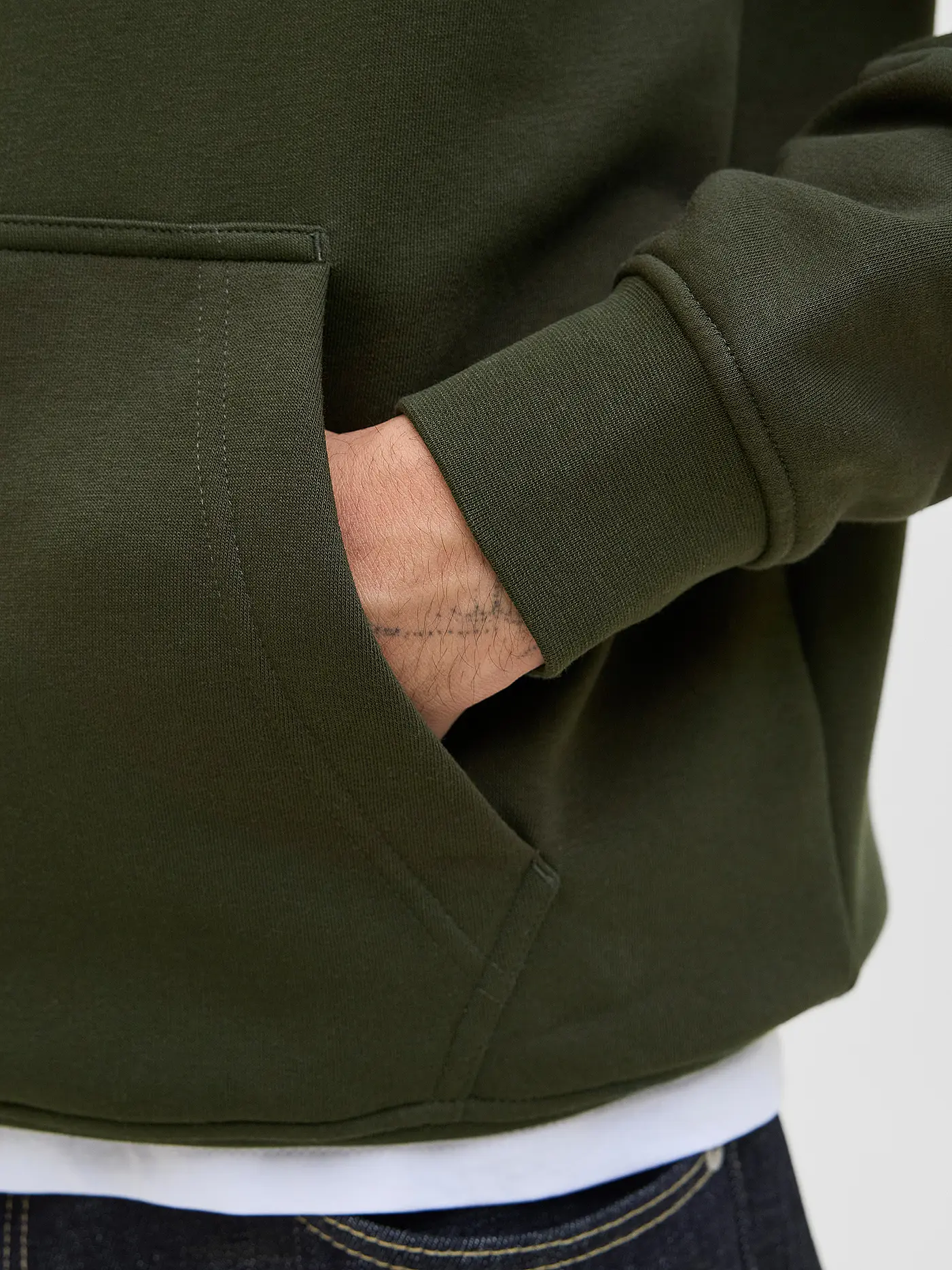 JACK & JONES | Kapuzensweater - Hoodie JJESOHO | olive