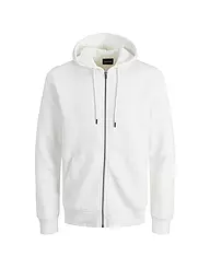JACK & JONES | Kapuzensweatjacke JJESTAR  | weiss
