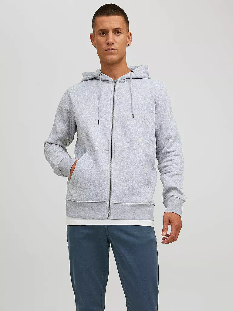 JACK & JONES | Kapuzensweatjacke JJESTAR | schwarz