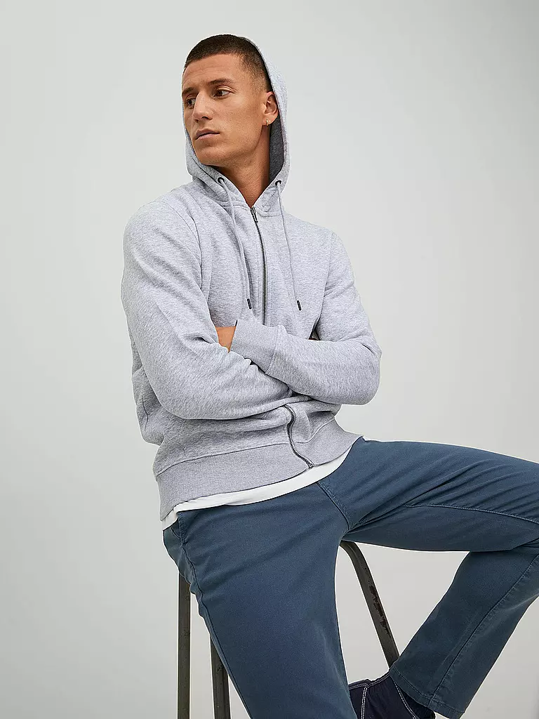JACK & JONES | Kapuzensweatjacke JJESTAR | schwarz