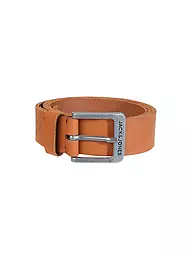 JACK & JONES | Ledergürtel JACROCK | hellbraun