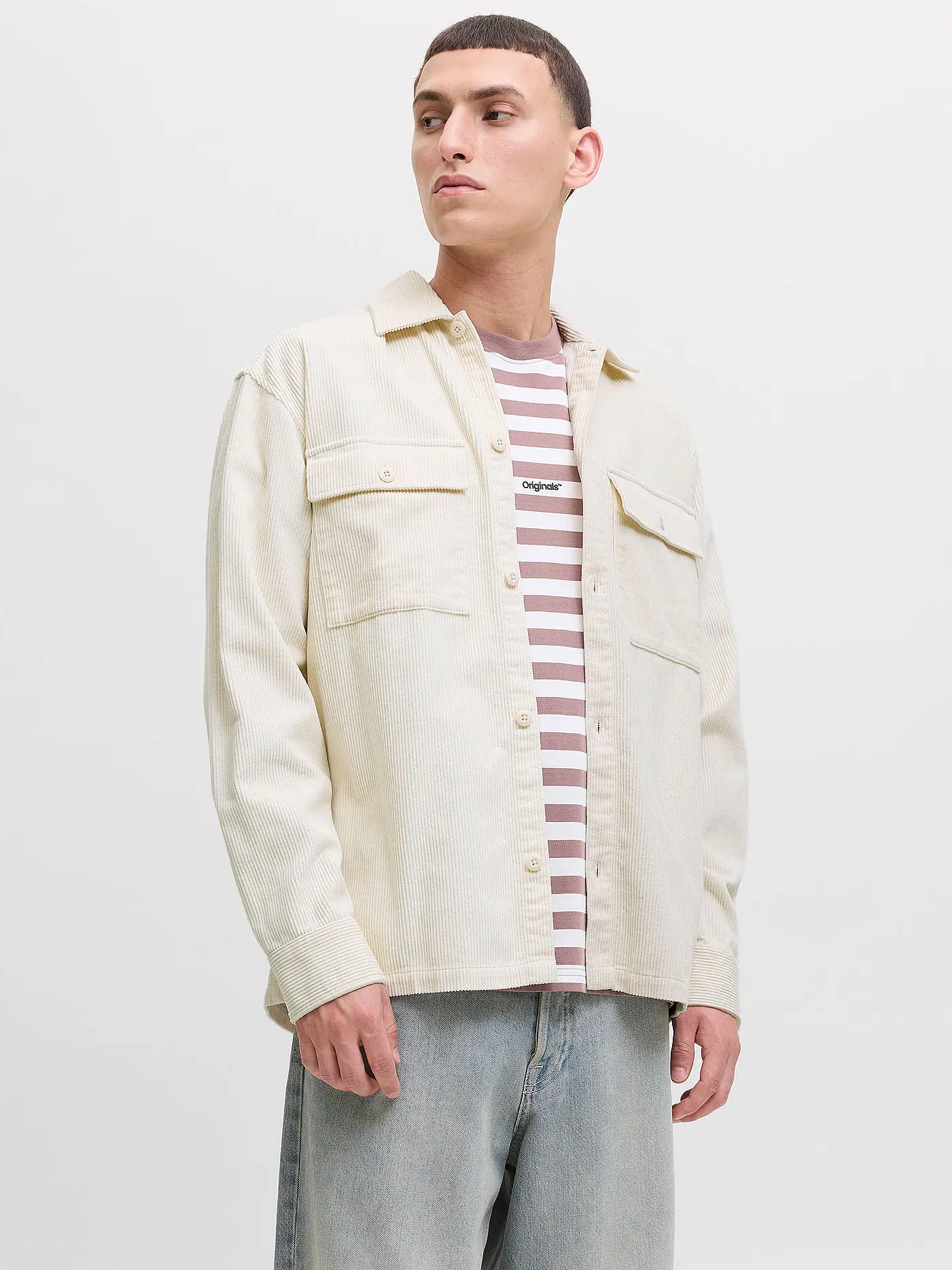 JACK & JONES | Overshirt JJEPERFECT | weiss