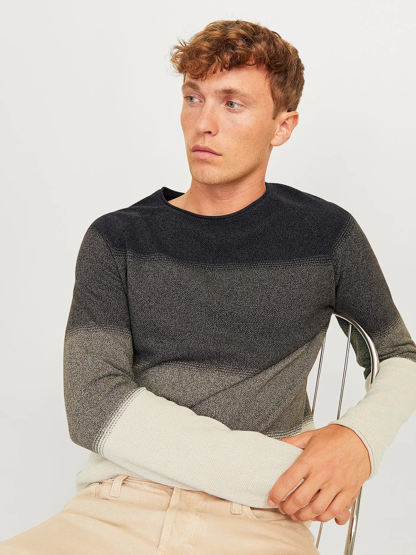 JACK & JONES | Pullover  JJEHILL | beige