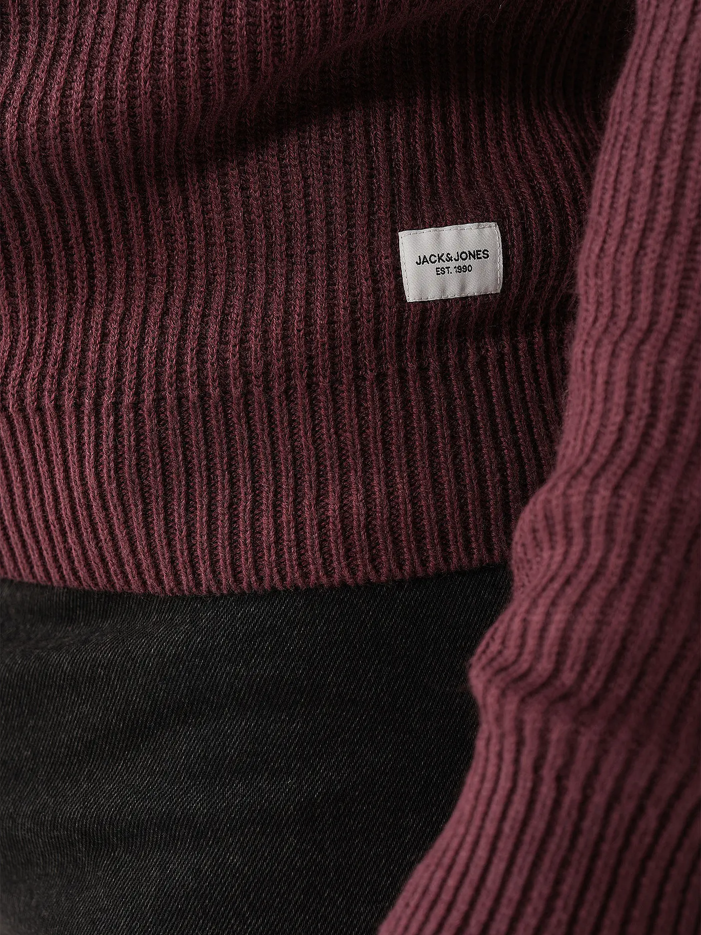 JACK & JONES | Pullover JJPANNEL | dunkelrot